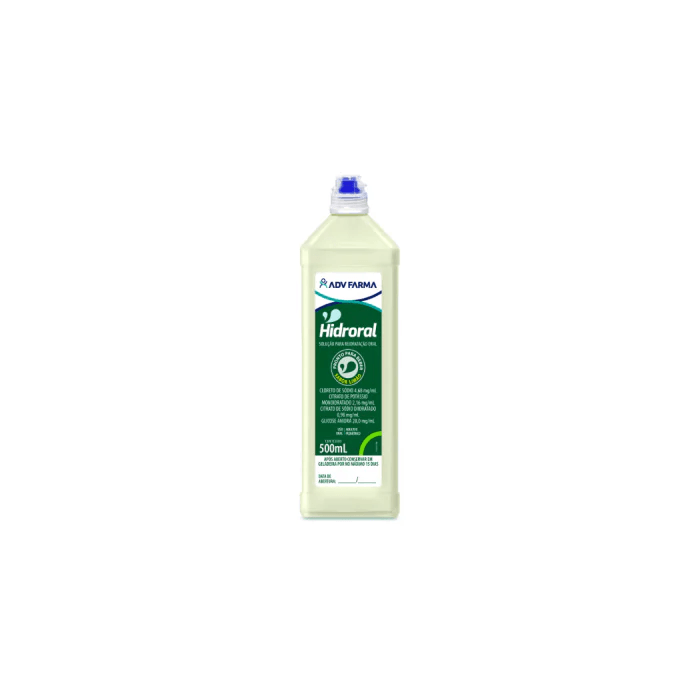 Hidroral Sais para Reidratação Oral Sabor Limão - Frasco com 500mL - Imagem 1