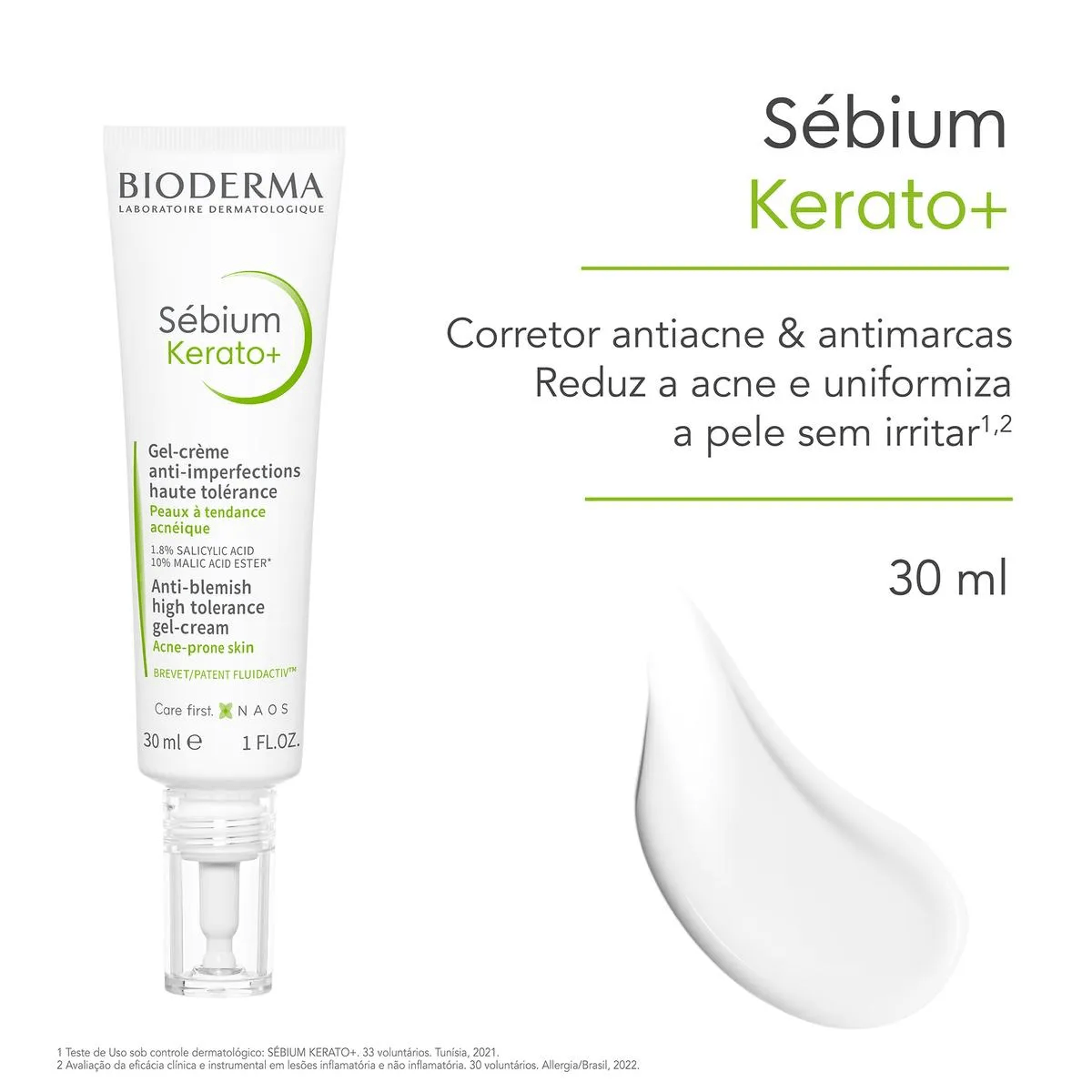 Sébium Kerato+ Antiacne e Antimarcas Gel Creme - Frasco com 30mL - Imagem 1