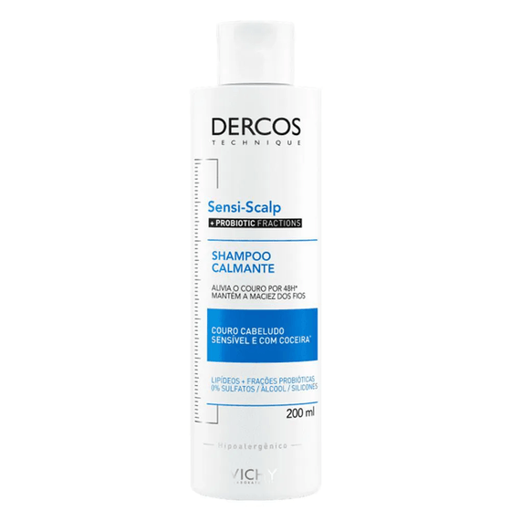 Shampoo Calmante Sensi Scalp Dercos - Frasco com 200mL - Imagem 1