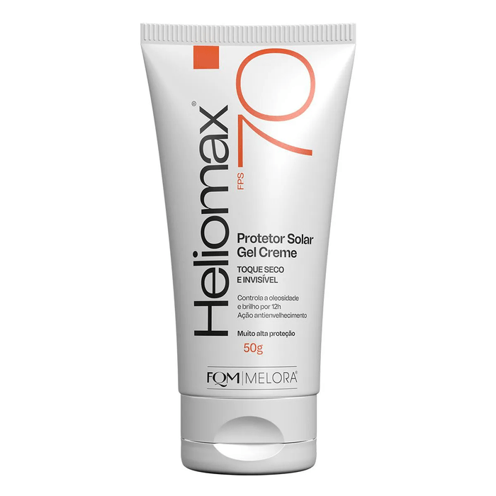 Protetor Solar Facial FPS70 Gel Creme Heliomax Toque Seco e Invisível - Bisnaga com 50g - Imagem 1