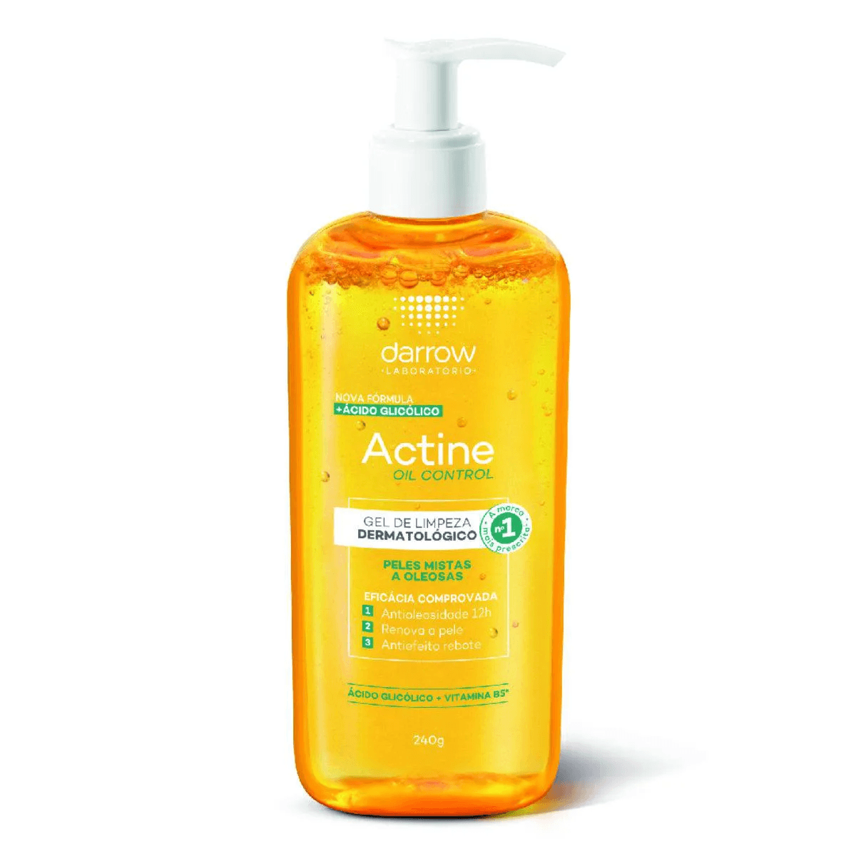 Gel de Limpeza Facial Actine Oil Control Peles Mistas a Oleosas - Frasco com 240g - Preview 2