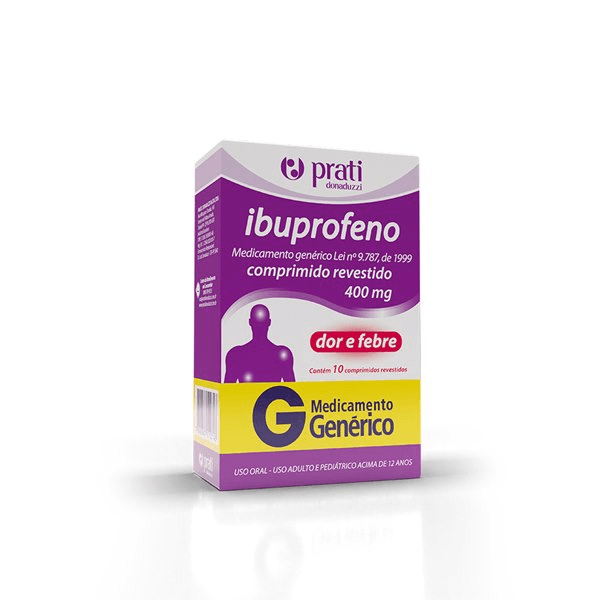 Ibuprofeno 400mg - Caixa com 10 Comprimidos Revestidos - Imagem 1