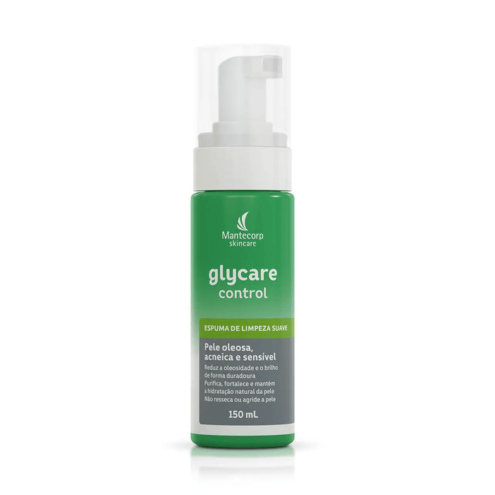 Glycare Control Espuma para Limpeza Facial - Frasco com 150mL - Imagem 1