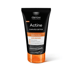 Gel de Limpeza Esfoliante Darrow Actine Carvão Detox com 100g
