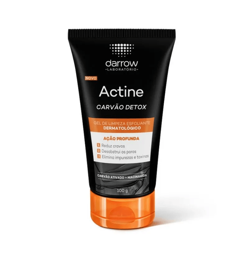 Gel de Limpeza Esfoliante Darrow Actine Carvão Detox com 100g - Imagem 1