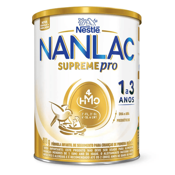 Fórmula Infantil Nanlac Supreme Pro Nestlé (1 a 3 anos) - Lata com 800g - Imagem 1