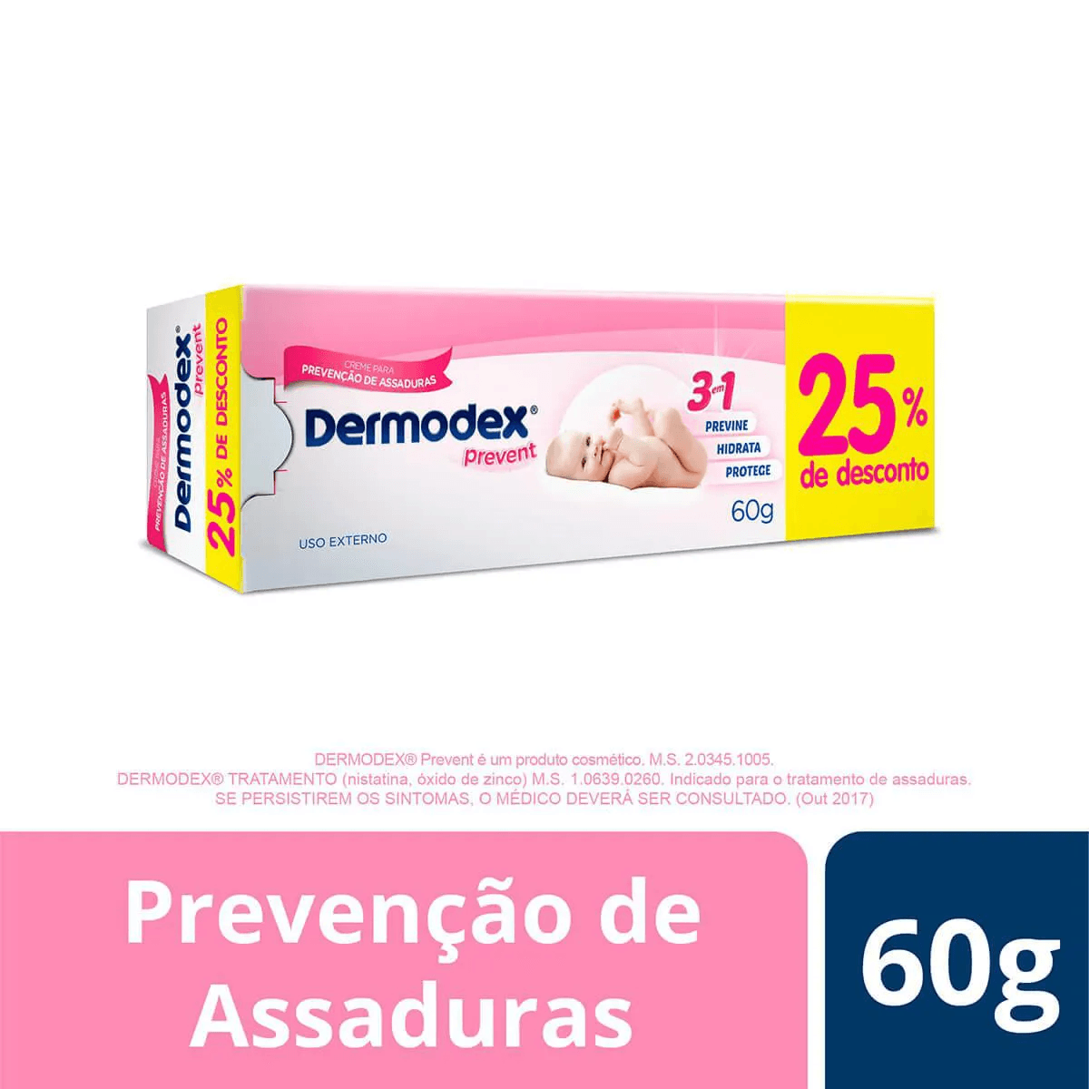 Dermodex Prevent Creme - Bisnaga com 60g - Imagem 1