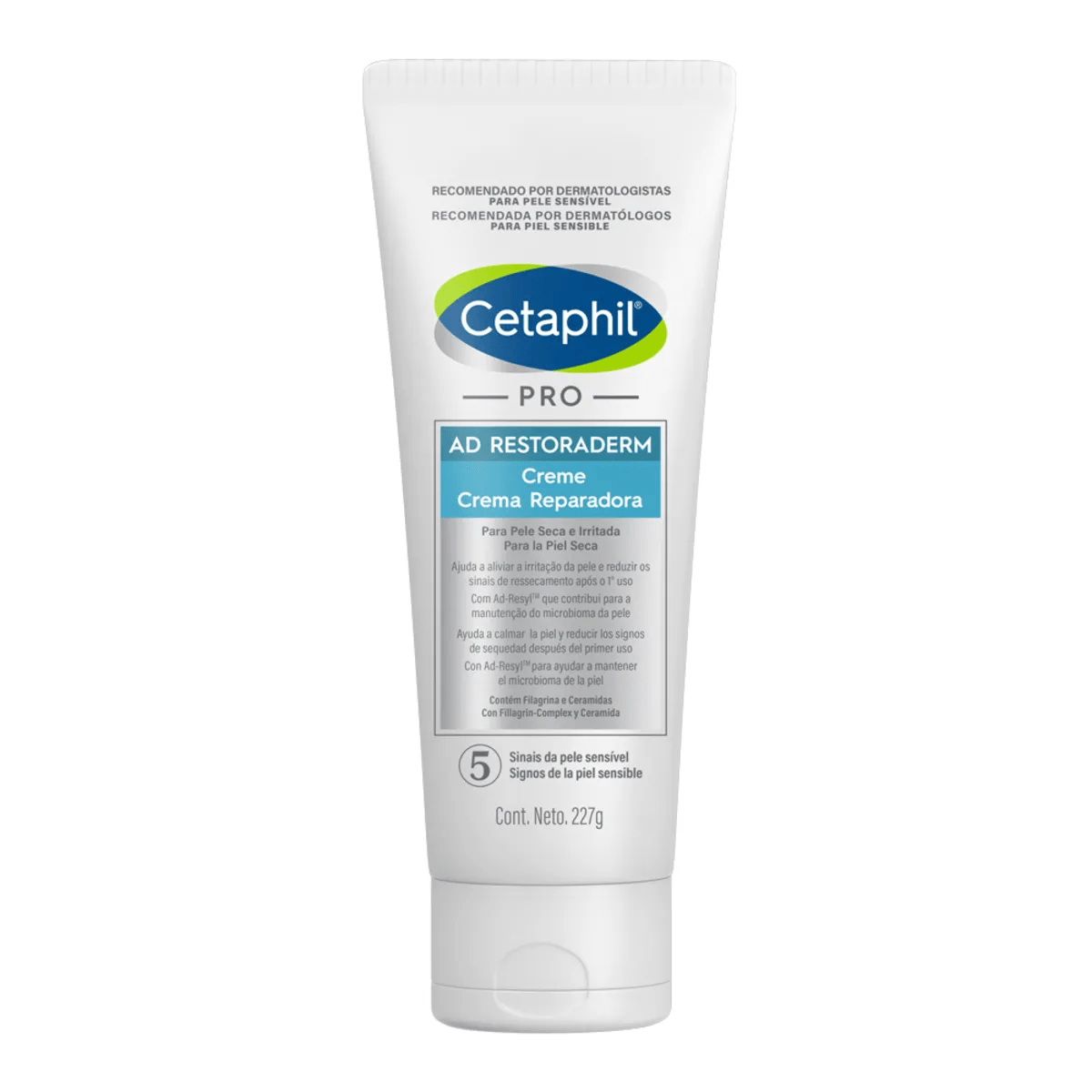 Creme Hidratante Cetaphil Pro AD Restoraderm Pele Muito Secas e Irritadas - Frasco com 227g - Imagem 1
