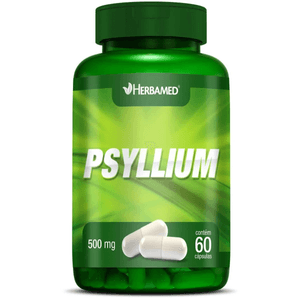 Psyllium 500mg   Frasco com 60 Cápsulas