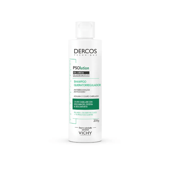 Shampoo Psolution Tratamento Queratorredutor Dercos Frasco com 200mL - Imagem 1