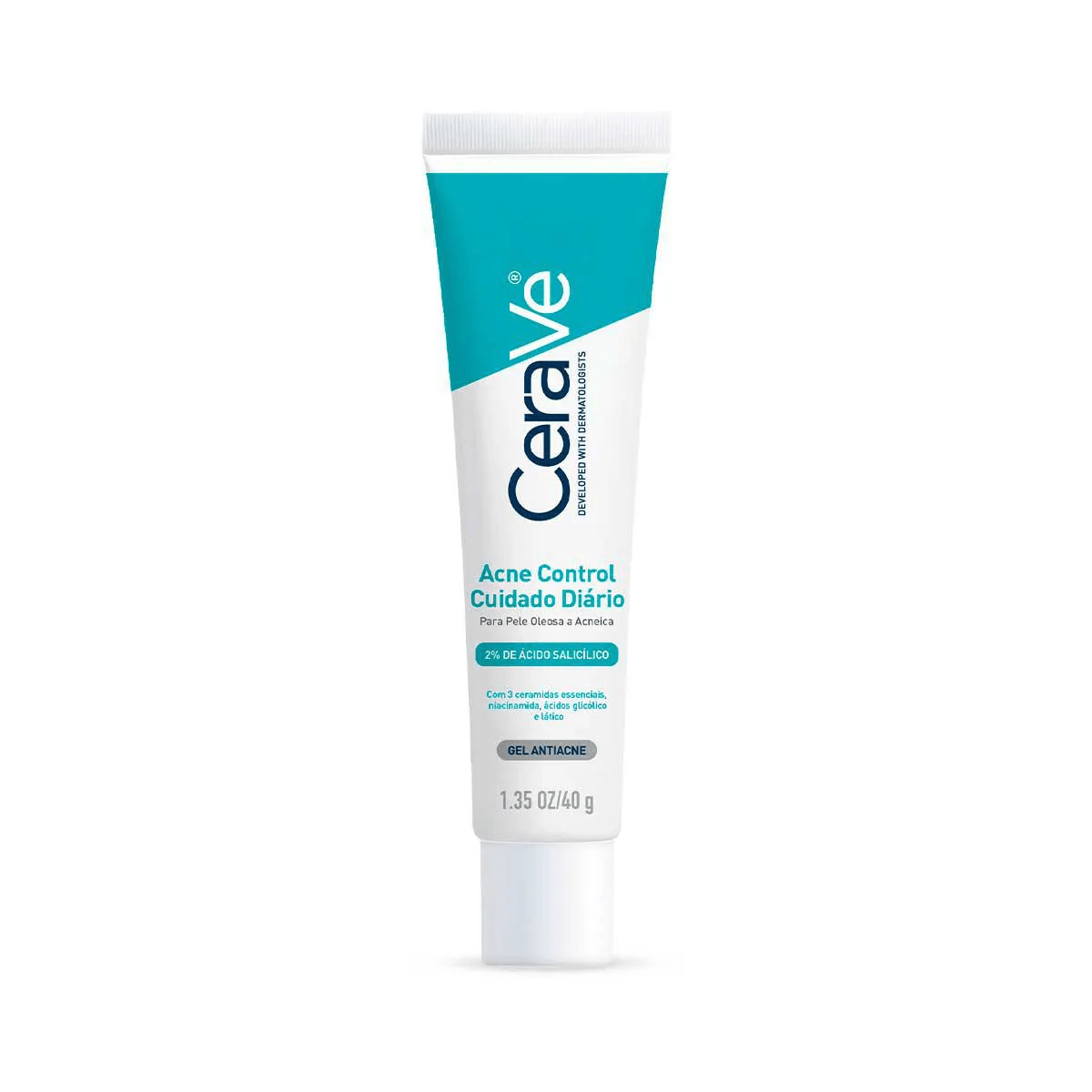 Gel Antiacne Cerave Acne Control Cuidado Diário Pele Oleosa a Acneica - Frasco com 40g - Imagem 1