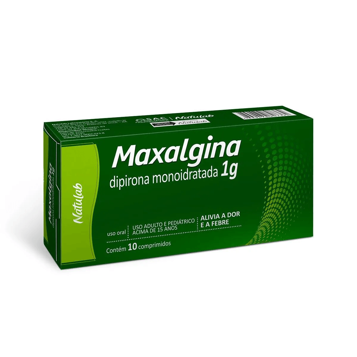 Maxalgina 1G Comprimido - Caixa com 10 Comprimidos - Imagem 1