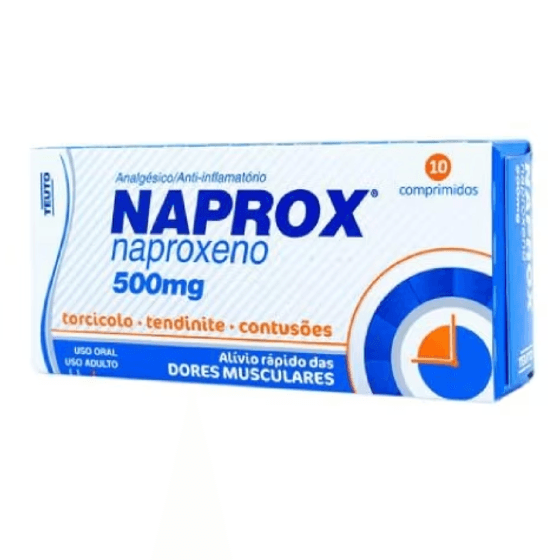 Naprox 500MG Comprimido simples - Caixa com 10 Comprimidos - Imagem 1