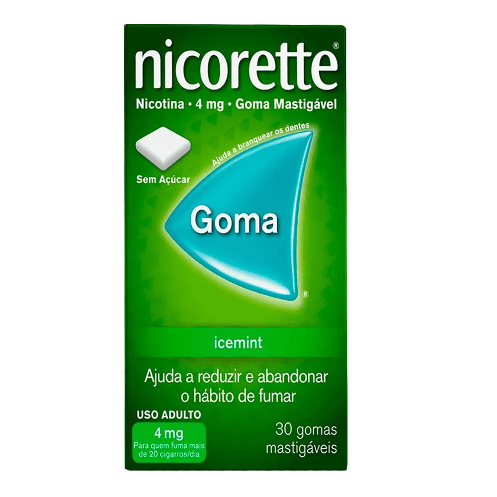 Nicorette 4MG Goma   Caixa com 30 Gomas - Preview 2