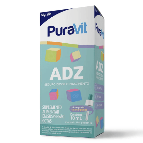 Puravit ADZ Gotas com 10mL - Imagem 1