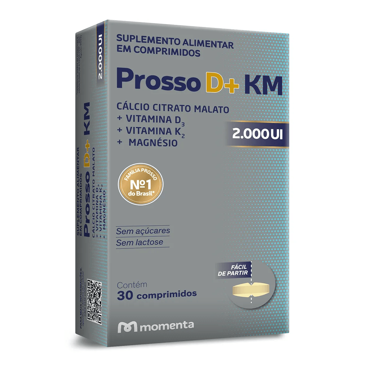 Prosso D+ KM 2000UI com 30 Comprimidos - Imagem 1