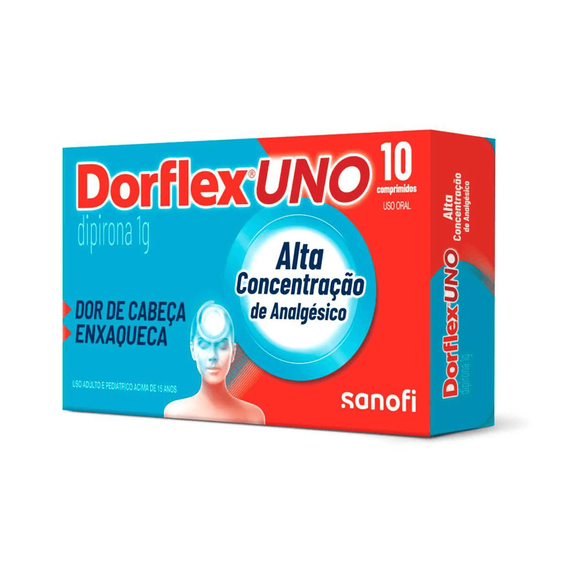 Dorflex Uno 1g - Caixa com 10 Comprimidos - Imagem 1