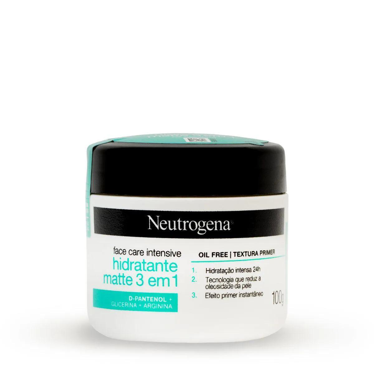 Face Care Intensive Matte 3 em 1 Neutrogena Creme 100G - Imagem 1
