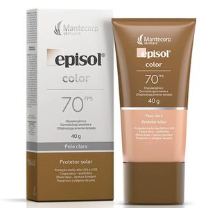 Protetor Solar FPS70 Episol Color Pele Clara 40G