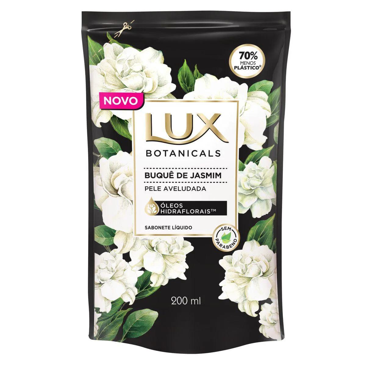 Sabonete Lux Botanicals Buque de Jasmim Refil Liquido Com 200ml - Imagem 1