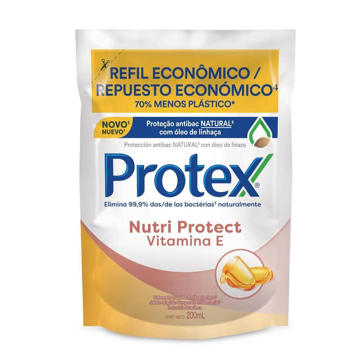 Sabonete Protex Vitamina e Refil, Líquido, 250mL - Imagem 1