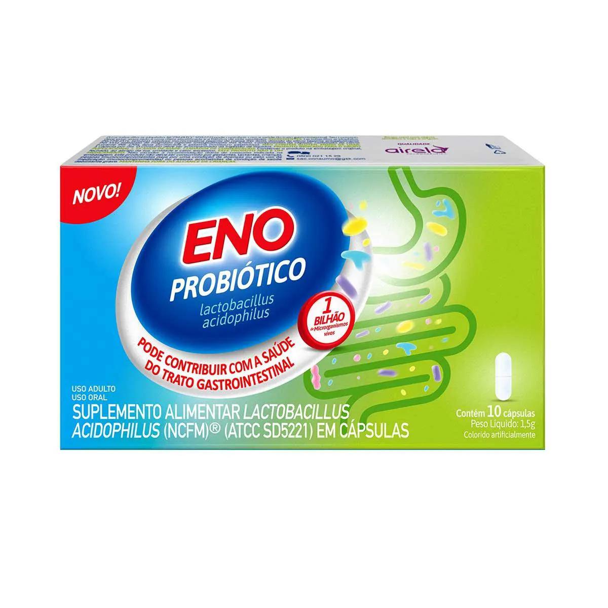 Eno Probiótico 15g Cápsula Dura - Caixa com 10 Cápsulas - Imagem 1