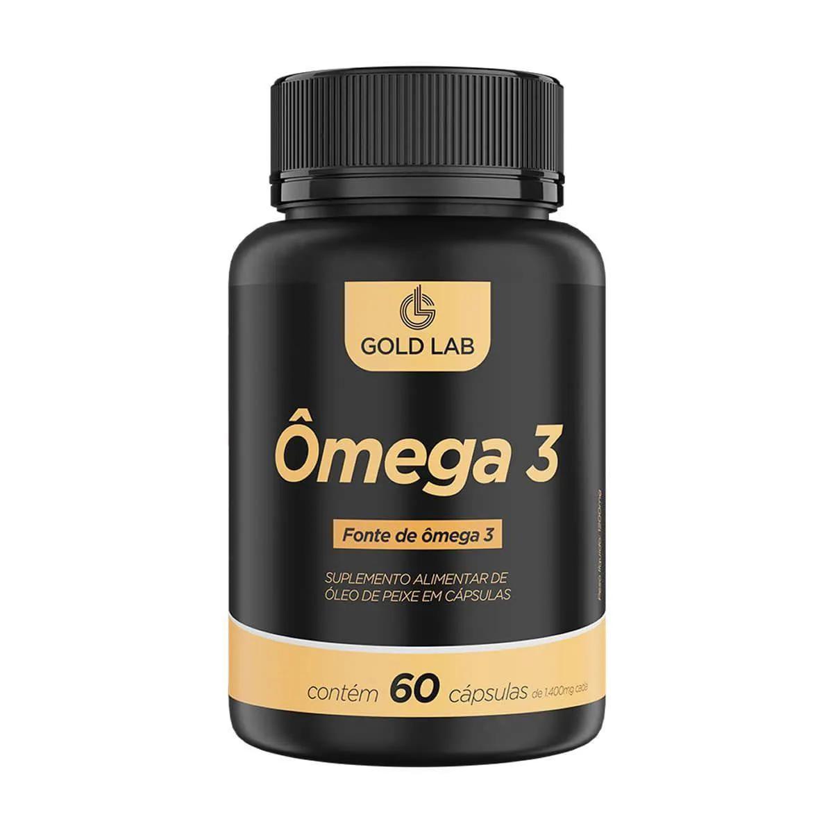 Ômega 3 Gold Lab 1400mg com 120 Cápsulas - Imagem 1
