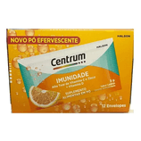 Centrum Imunidade em Pó Sabor Laranja com 12 Sachês