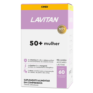 Lavitan 50+ Mulher 60 Comprimidos Revestidos