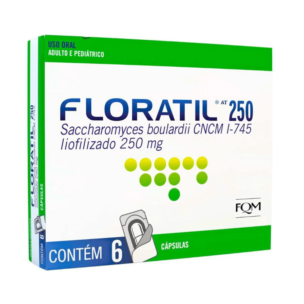 Floratil AT 250mg - Caixa com 6 Cápsulas - Imagem 1