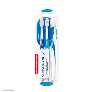 Escova Dental Extramacia Gentle Sensodyne com 3 Unidades