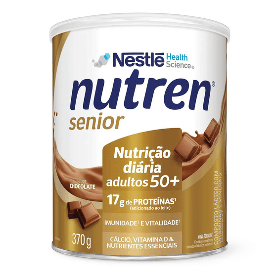 Nutren Senior Sabor Chocolate Lata 370G - Imagem 1