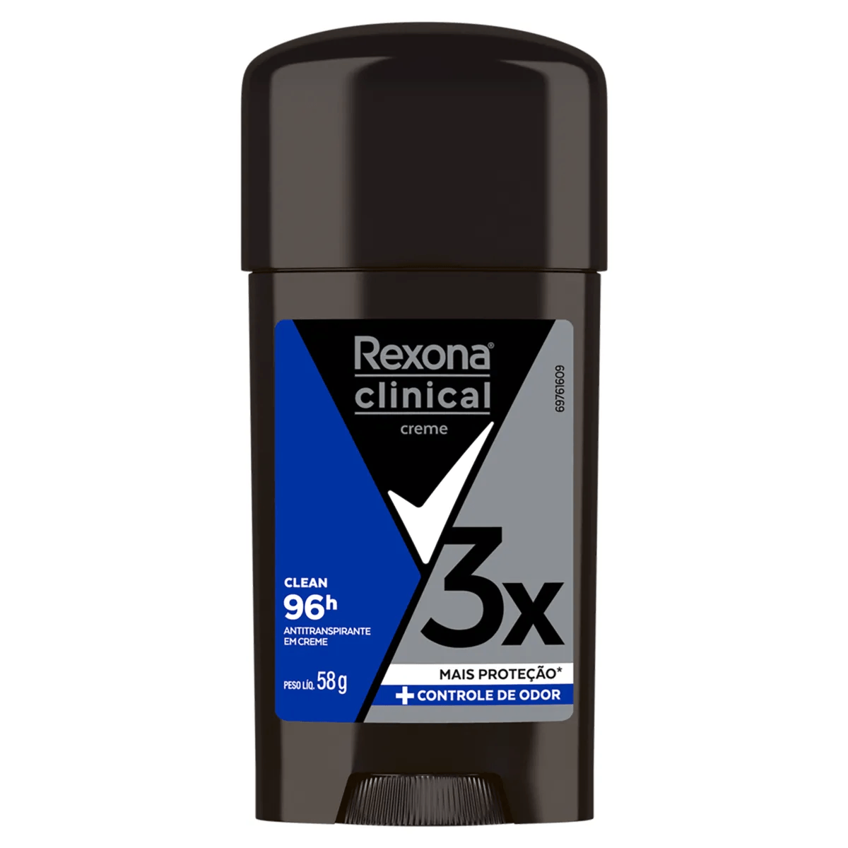 Desodorante Antitranspirante 96h Rexona Men Clinical Creme 58g - Imagem 1