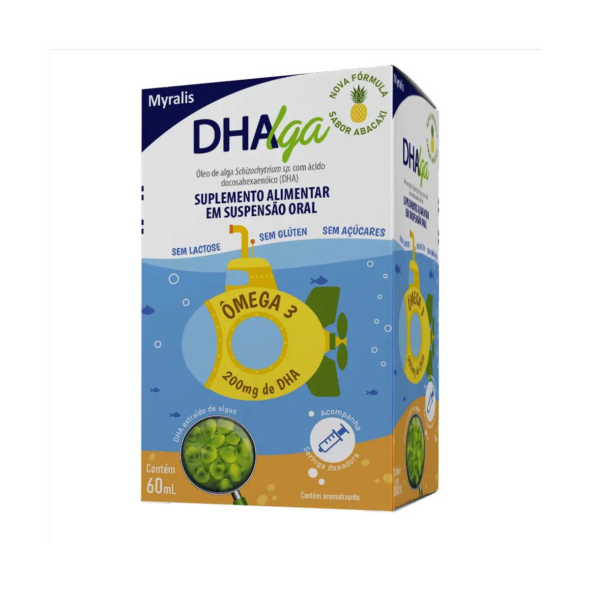 Ômega 3 Dhalga Solução Oral Sabor Limão 60mL - Imagem 1