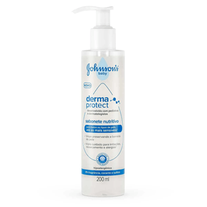 Sabonete Líquido Nutritivo Johnsons Baby Derma Protect 200mL