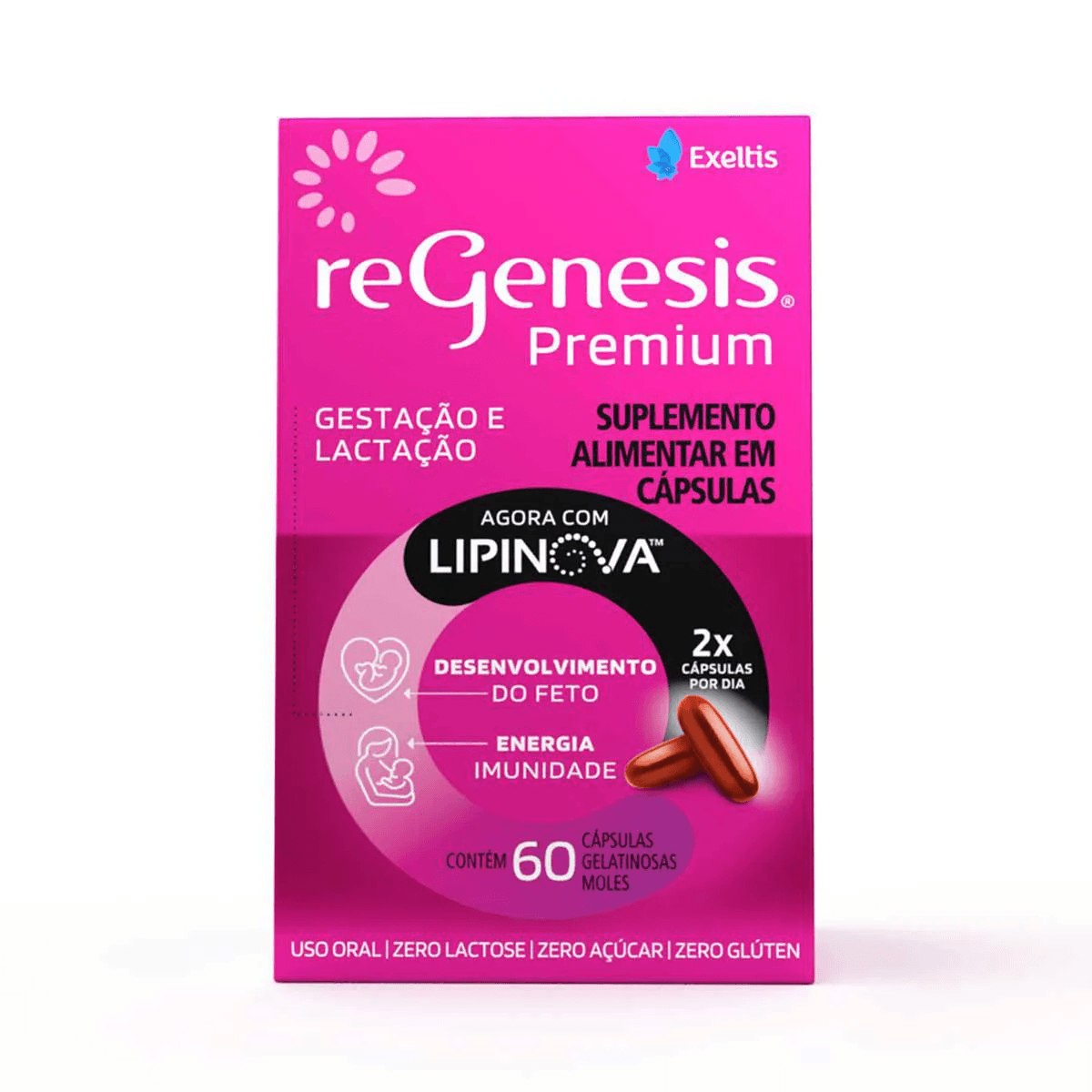 Regenesis Premium com Lipinova 60 Cápsulas - Imagem 1