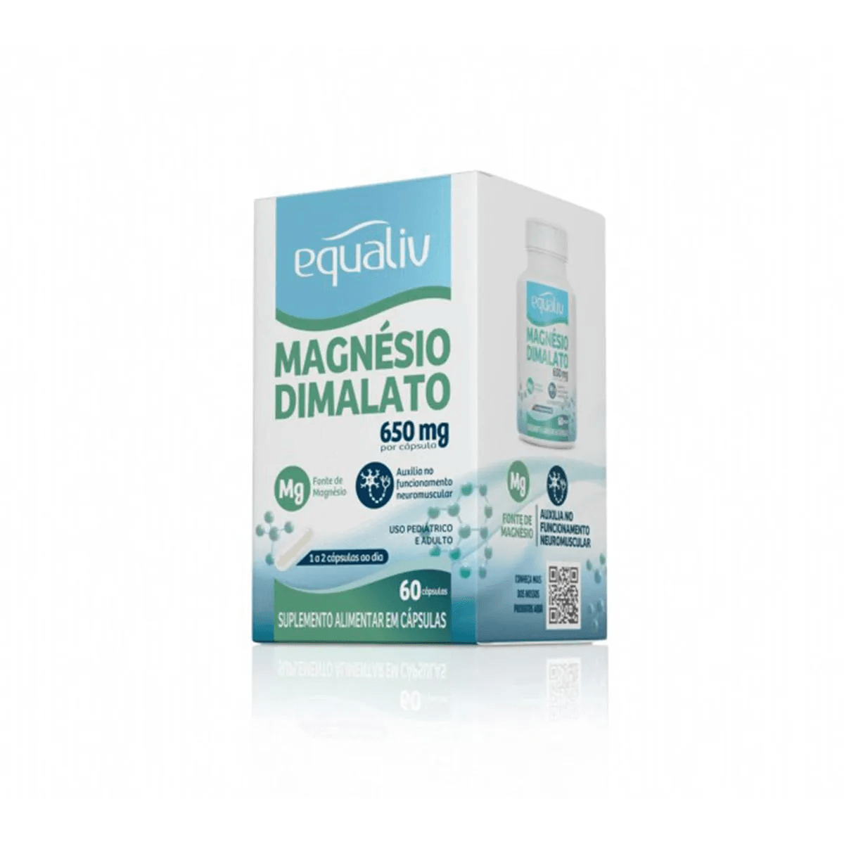 Magnésio Dimalato 650mg 60 Cápsulas - Imagem 1