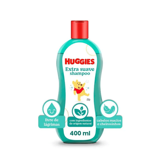 Shampoo Infantil Extra Suave Disney Baby Huggies Frasco 400Ml - Imagem 1