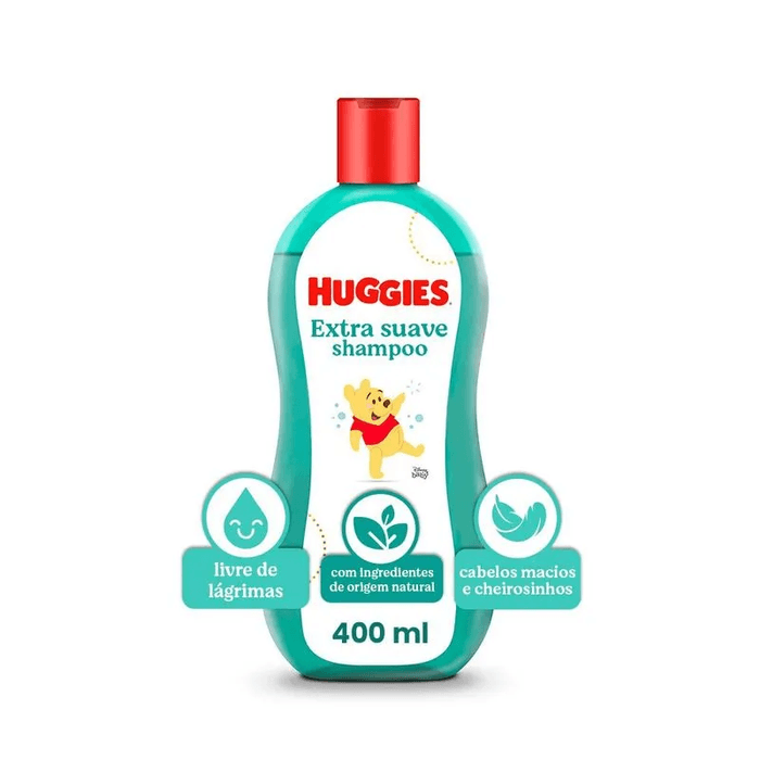 Shampoo Infantil Extra Suave Disney Baby Huggies Frasco 400Ml - Imagem 1