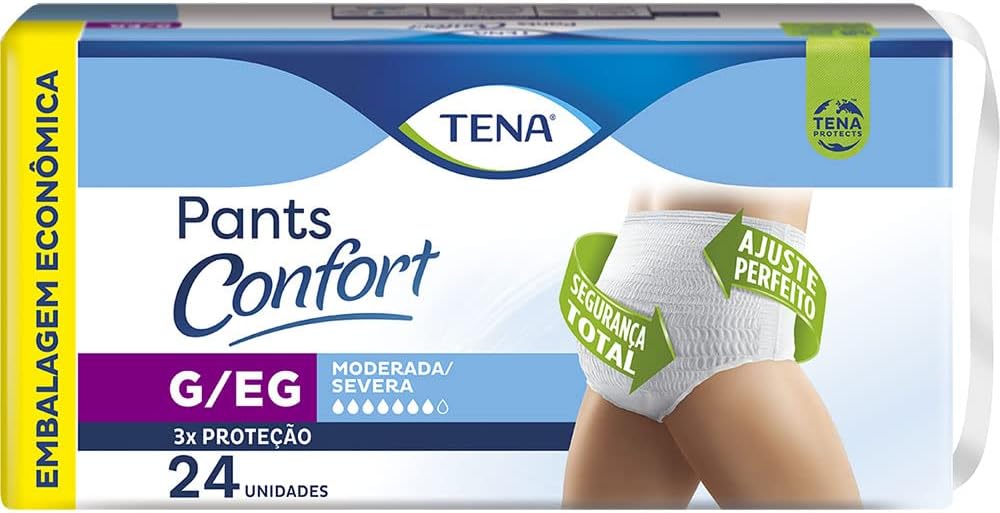 Roupa Íntima Pants Confort Tena Tamanho G/EG 24 Unidades - Imagem 1