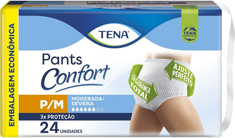 Roupa Íntima Pants Confort Tena Tamanho P/M 24 Unidades - Imagem 1
