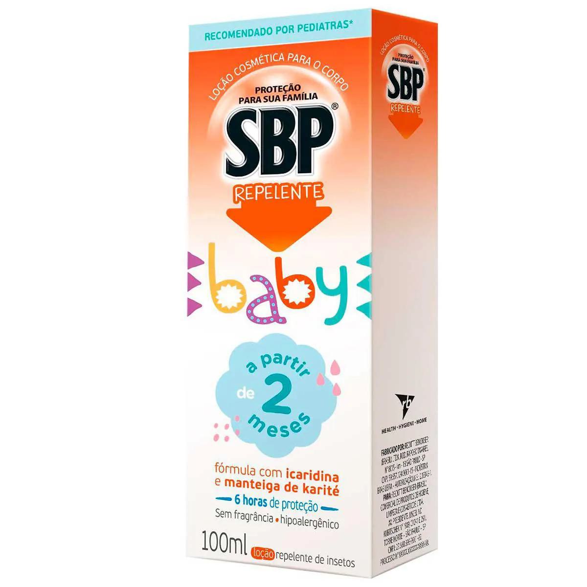 SBP Baby sem Fragrância Repelente Loção 100mL - Preview 1