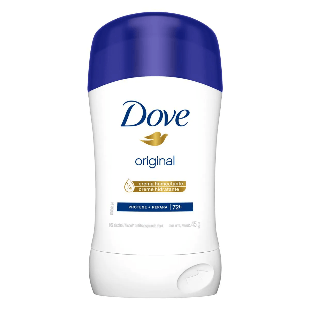 Desodorante Antitranspirante Stick Dove Original 72h 45g - Imagem 1