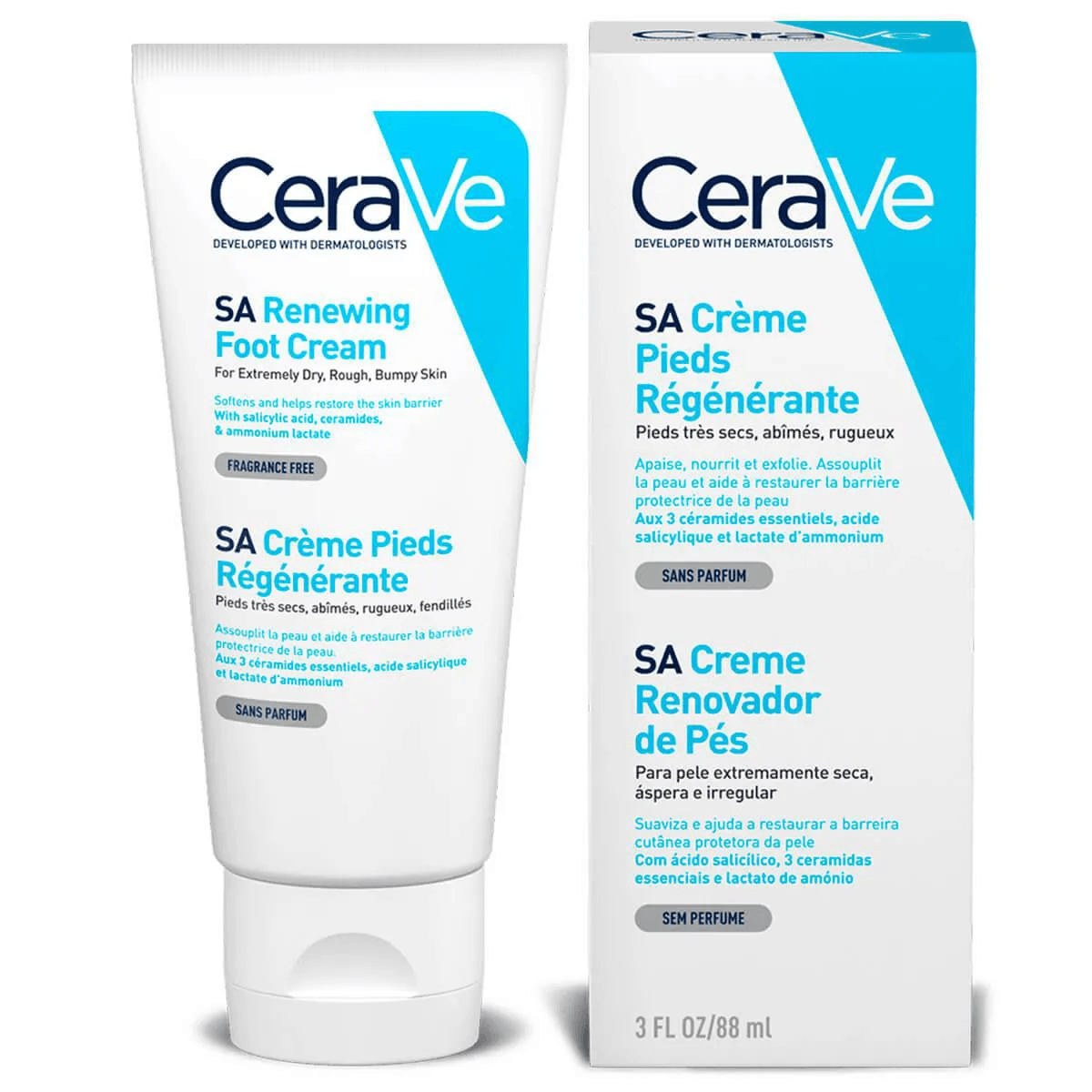 Cerave Creme Renovador de Pés 88mL - Imagem 1