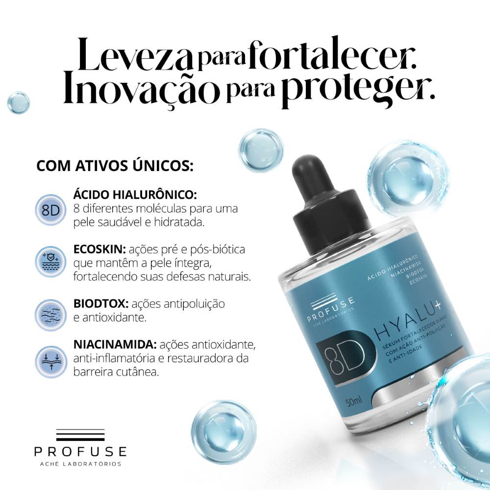 Sérum Facial Fortalecedor Profuse 8D Hyalu+ Anti-idade e Anti-Poluição 50mL - Preview 3