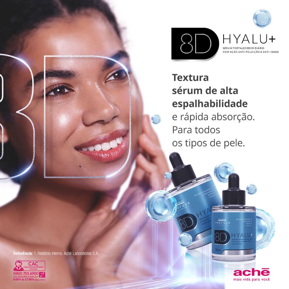 Sérum Facial Fortalecedor Profuse 8D Hyalu+ Anti-idade e Anti-Poluição 50mL - Imagem 5