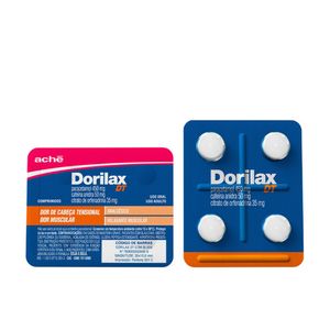Dorilax DT 450mg + 50mg + 35mg Comprimido - Blíster com 4 Comprimidos