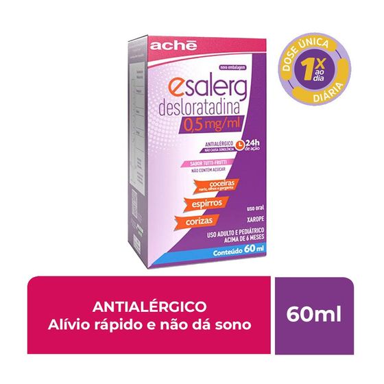 Esalerg 0.5mg/mL Xarope - Frasco com 60 mL - Imagem 2