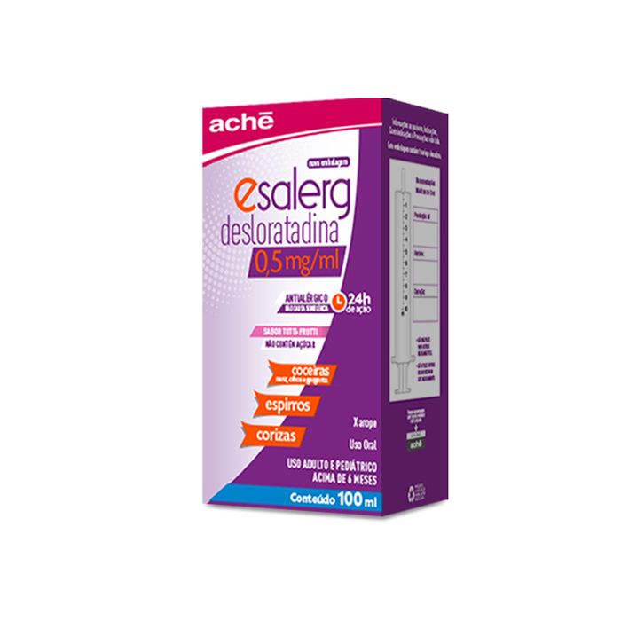 Esalerg 0.5MG/ML Xarope - Frasco com 100 mL - Imagem 1