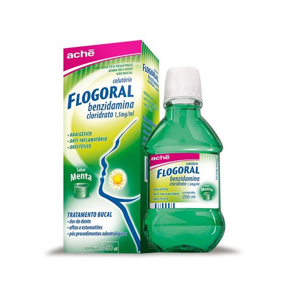 Flogoral 1.5MG/ML Solução Oral (Spray) Sabor Menta - Frasco com 250mL - Imagem 1